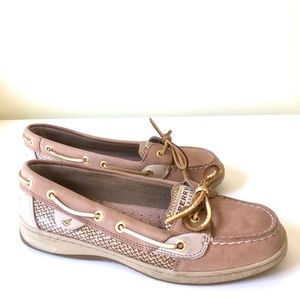 Women's Sperry Topsider Anglefish Gold Glitter